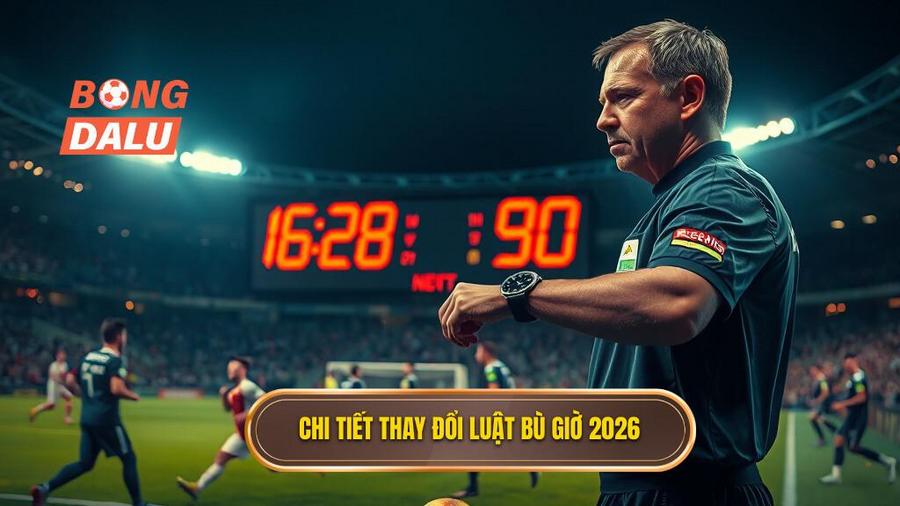 Luật bù giờ mới nhất 2026: Cuộc cách mạng về thời gian trong bóng đá hiện đại 2 2. Chi tiết thay đổi Luật bù giờ 2026